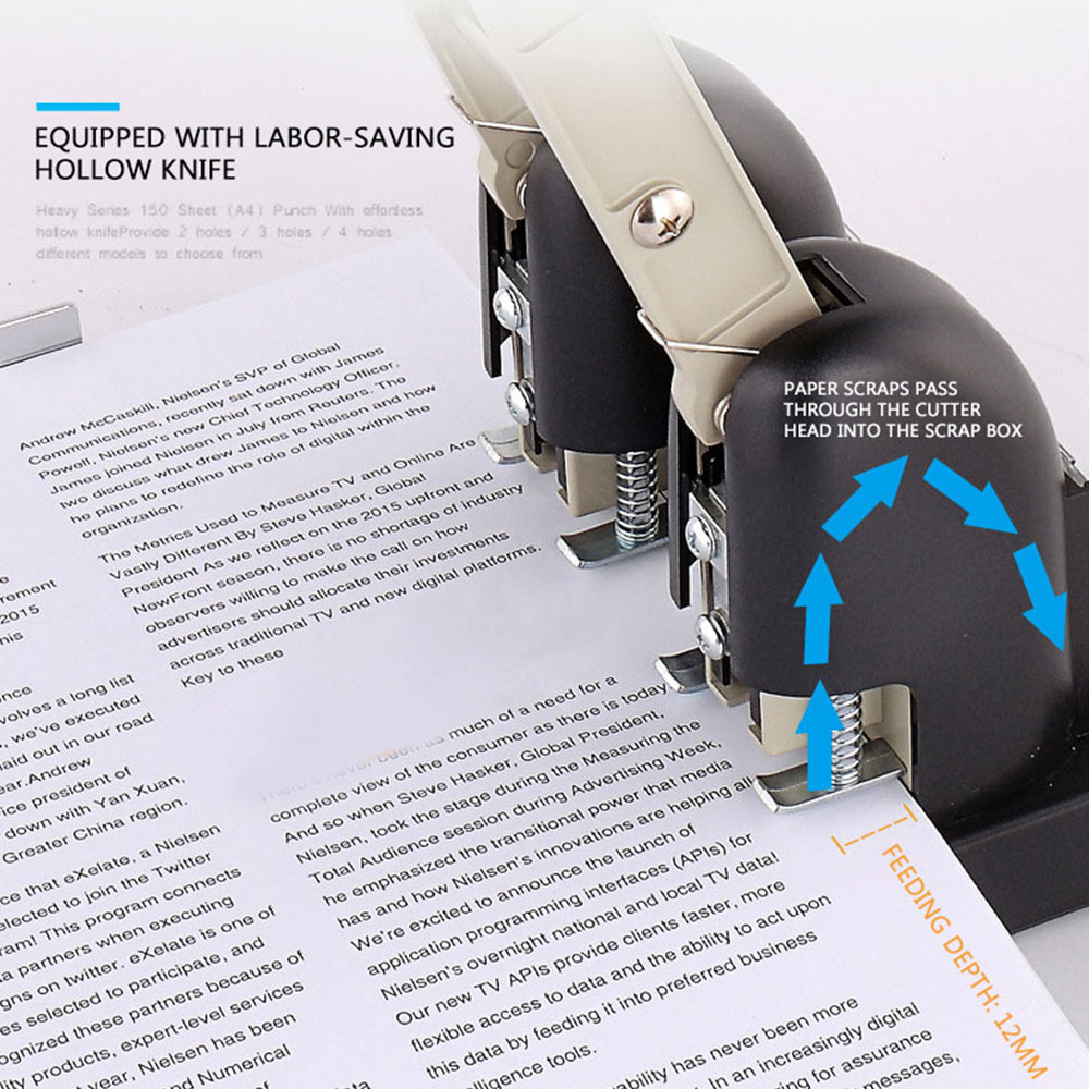 Paper Punch 3 Hole - Perforatrice manuale HOT Heavy Duty per