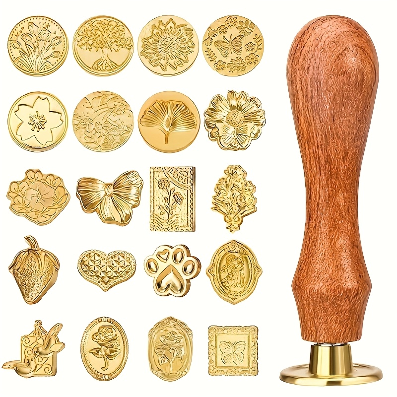 Wax Seal Stamp Kit - Set di 21 timbri in ceralacca