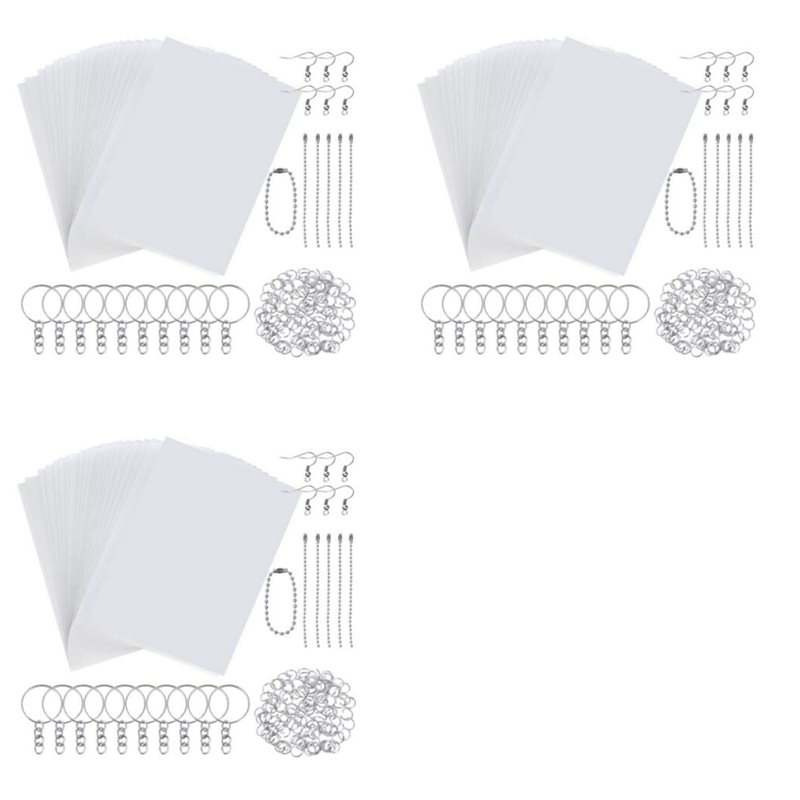 Paper Punch 3 Hole - Set di 3 Fogli Termoretraibili per