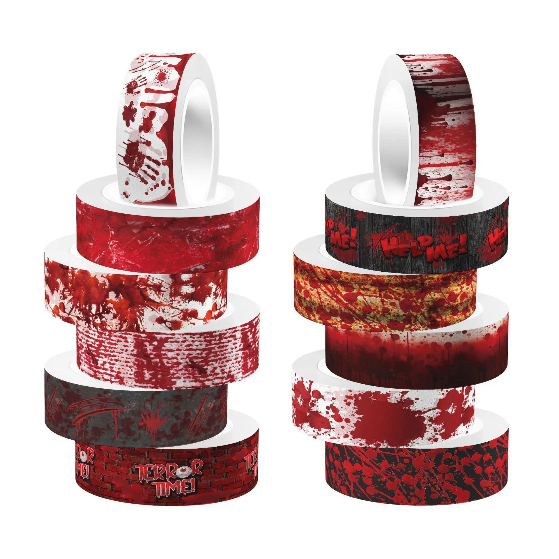 Washi Tape Set - Nastro adesivo Washi in rotolo trasparente