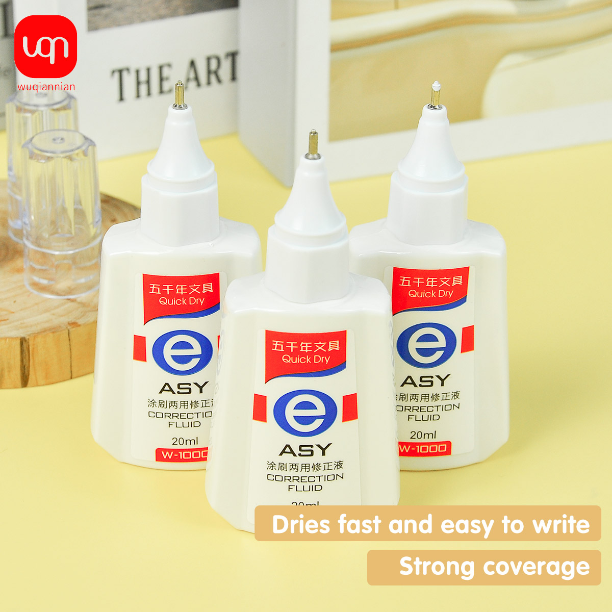 Correction Fluid White - Fluido correttore WQN ad asciugatura rapida,