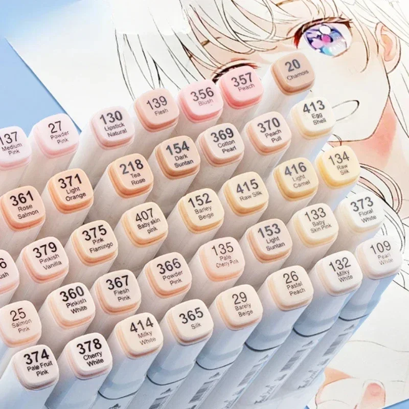 Highlighter Set Pastel - 6/12/24/30 colori tono pelle pennarelli a