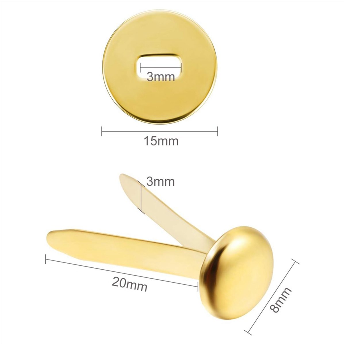 Paper Punch 3 Hole - A78I 300 Pezzi di Fermagli in