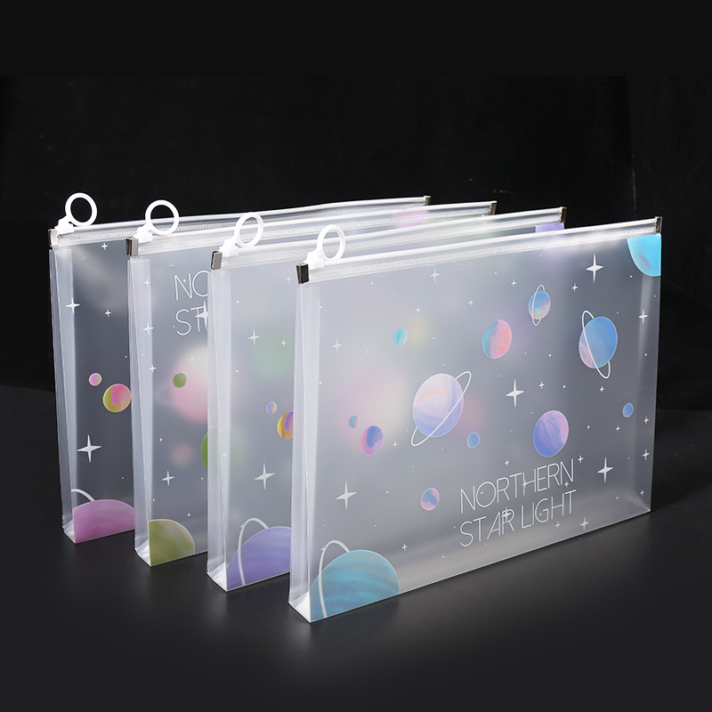 Supply Of Office Stationery - 4/12pcs A4 Spazio Cerniera Cartella File