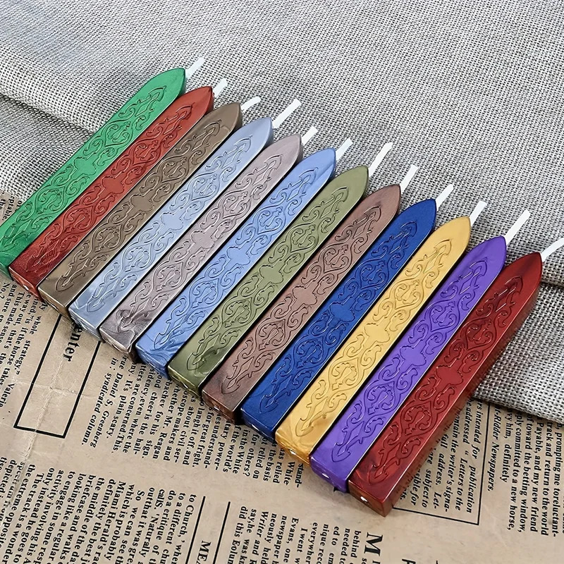 12 pezzi/borsa bastoncini di c - Wax Seal Stamp Kit recensione e prezzo