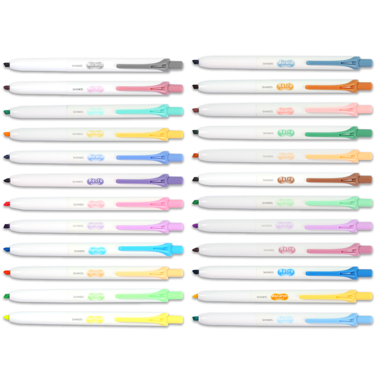Evidenziatore retrattile da 6  - Highlighter Set Pastel recensione e prezzo