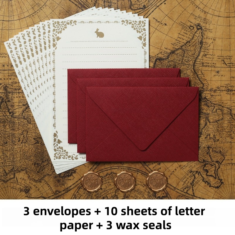 Set di 16 Buste Vintage in Lin - Wax Seal Stamp Kit recensione e prezzo