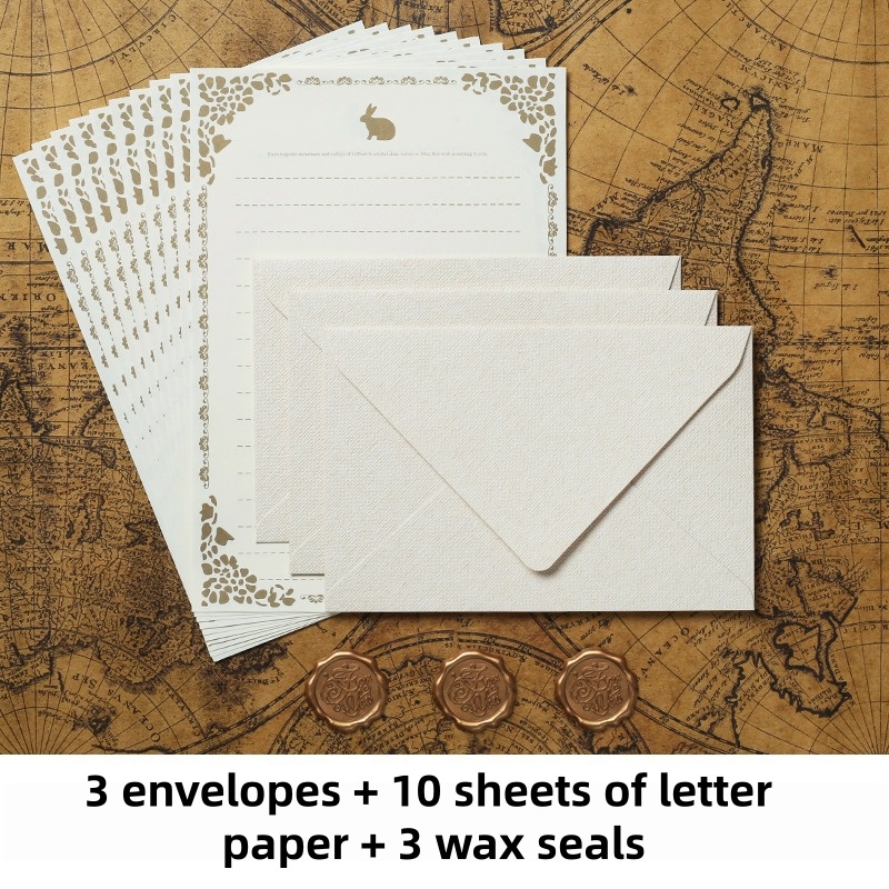 Set di 16 Buste Vintage in Lin - Wax Seal Stamp Kit recensione e prezzo