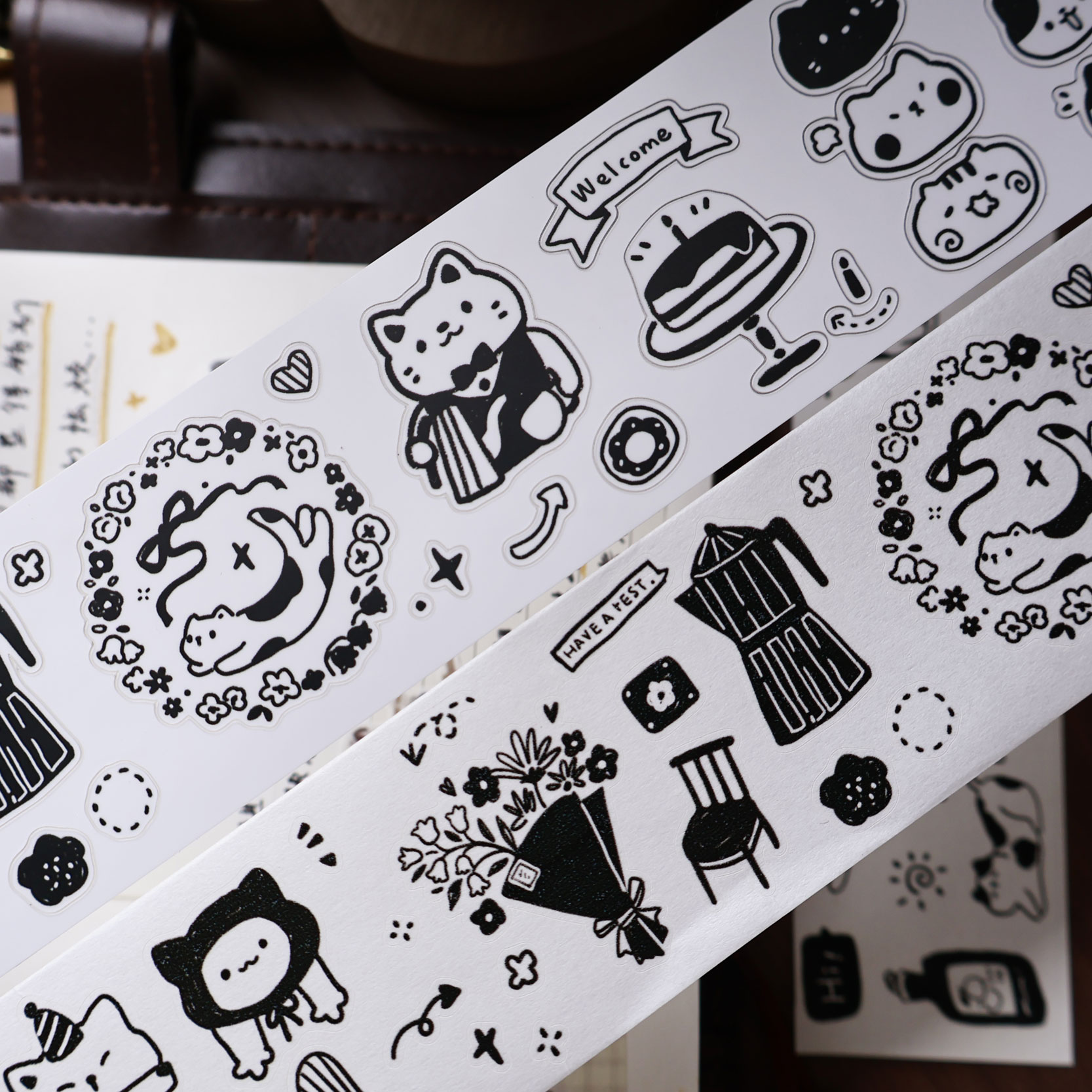 YiEr Studio Vintage Daily Cat' - Washi Tape Set recensione e prezzo