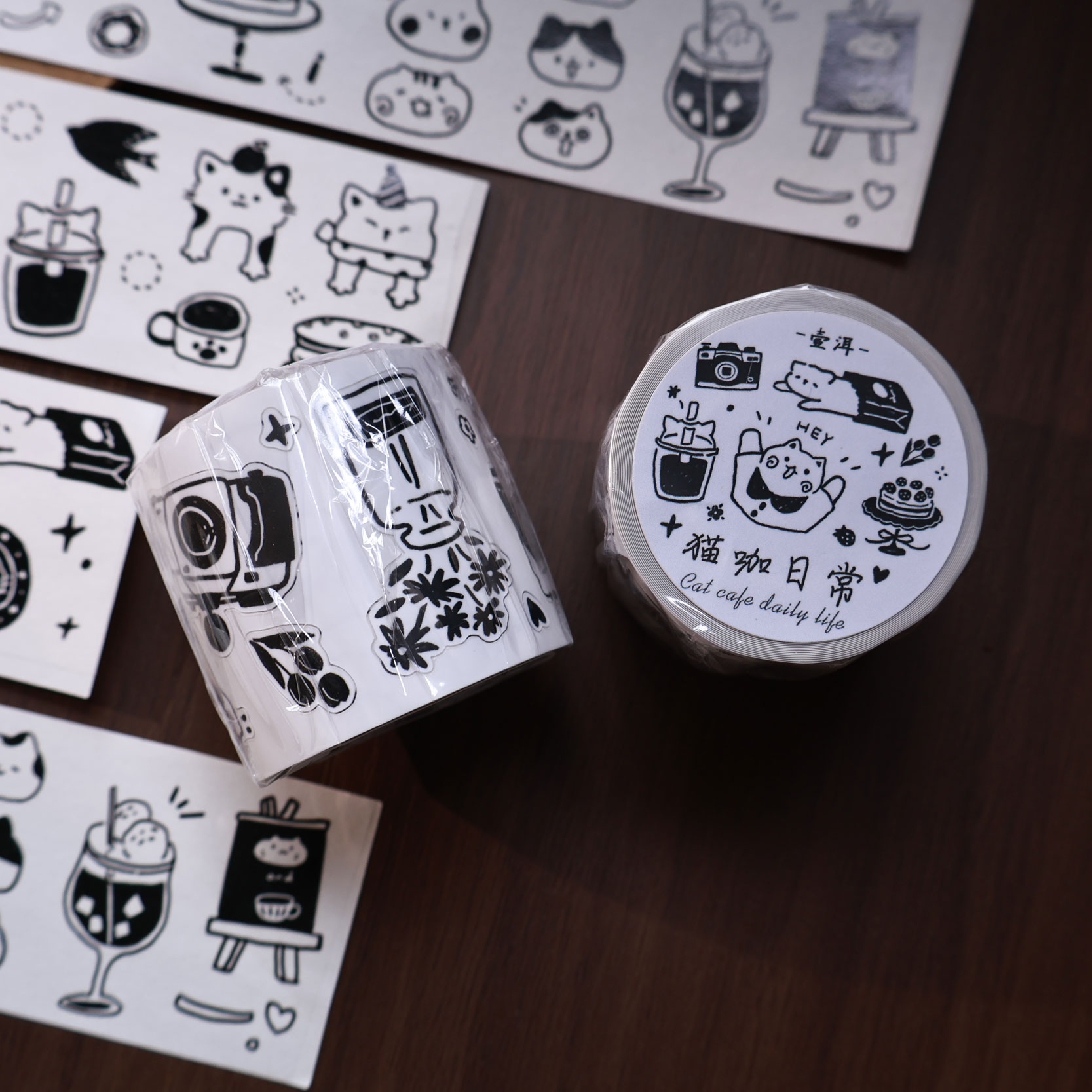 YiEr Studio Vintage Daily Cat' - Washi Tape Set recensione e prezzo