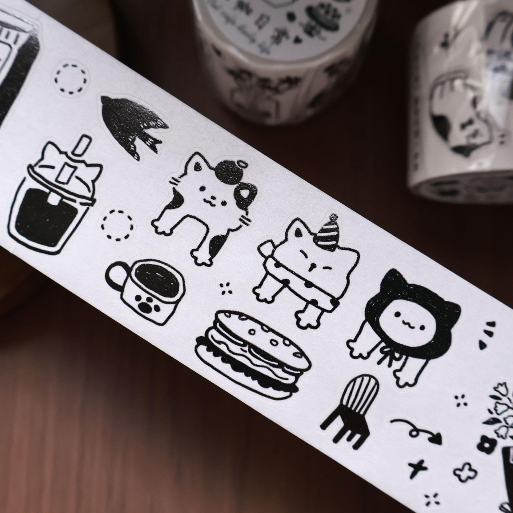 YiEr Studio Vintage Daily Cat' - Washi Tape Set recensione e prezzo