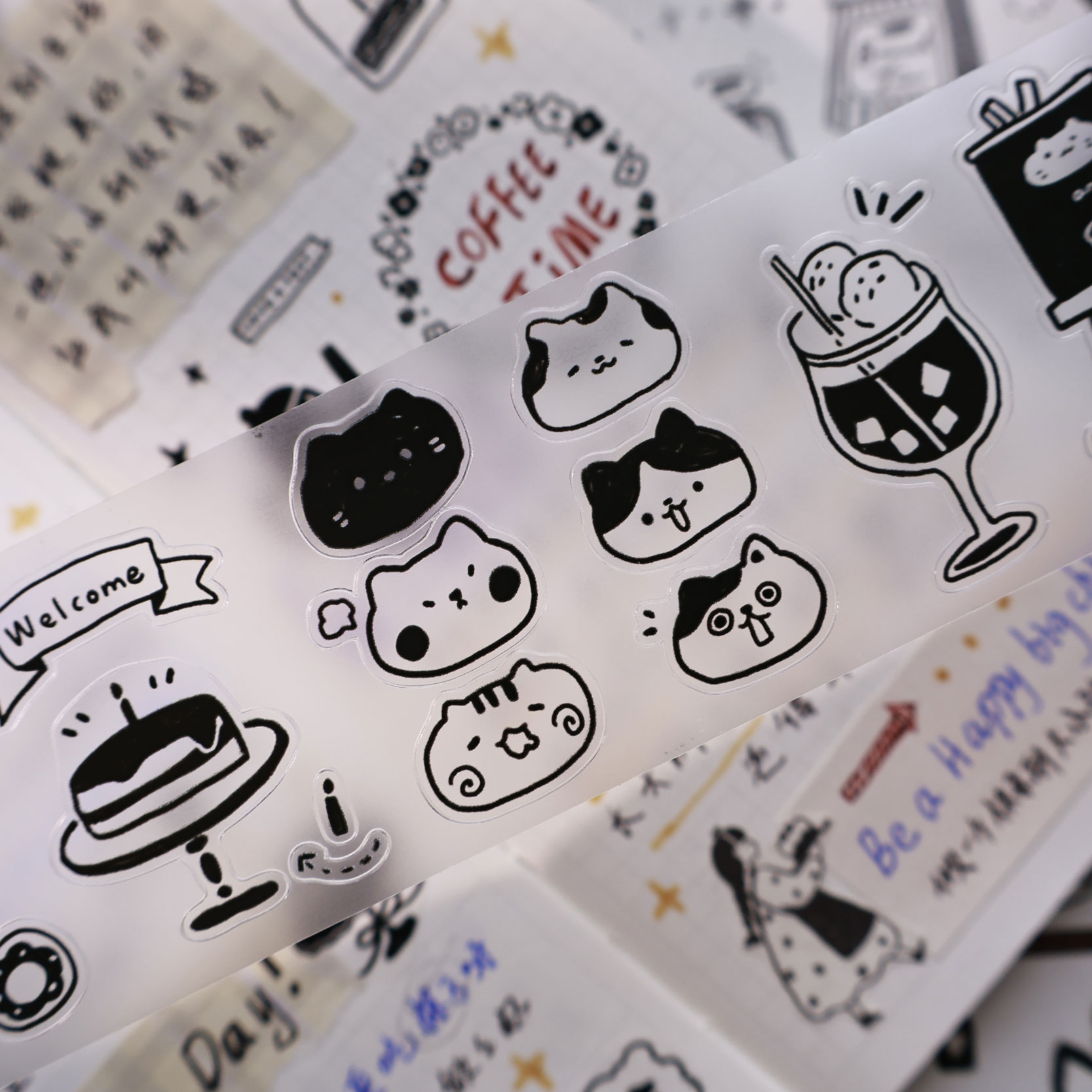 YiEr Studio Vintage Daily Cat' - Washi Tape Set recensione e prezzo