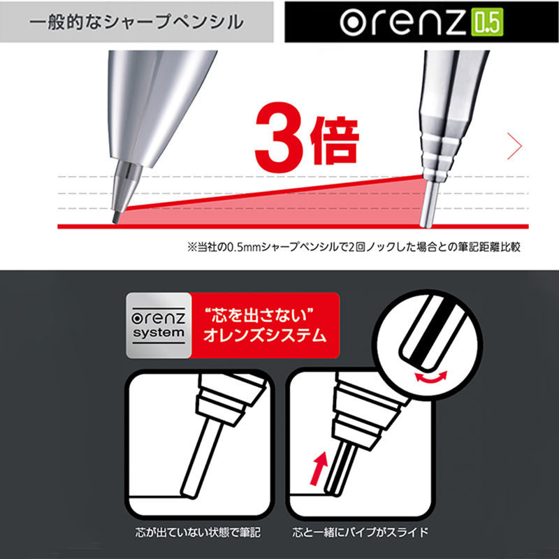 1pc Pentel Orenz matita meccan - Pentel Pen Energel recensione e prezzo