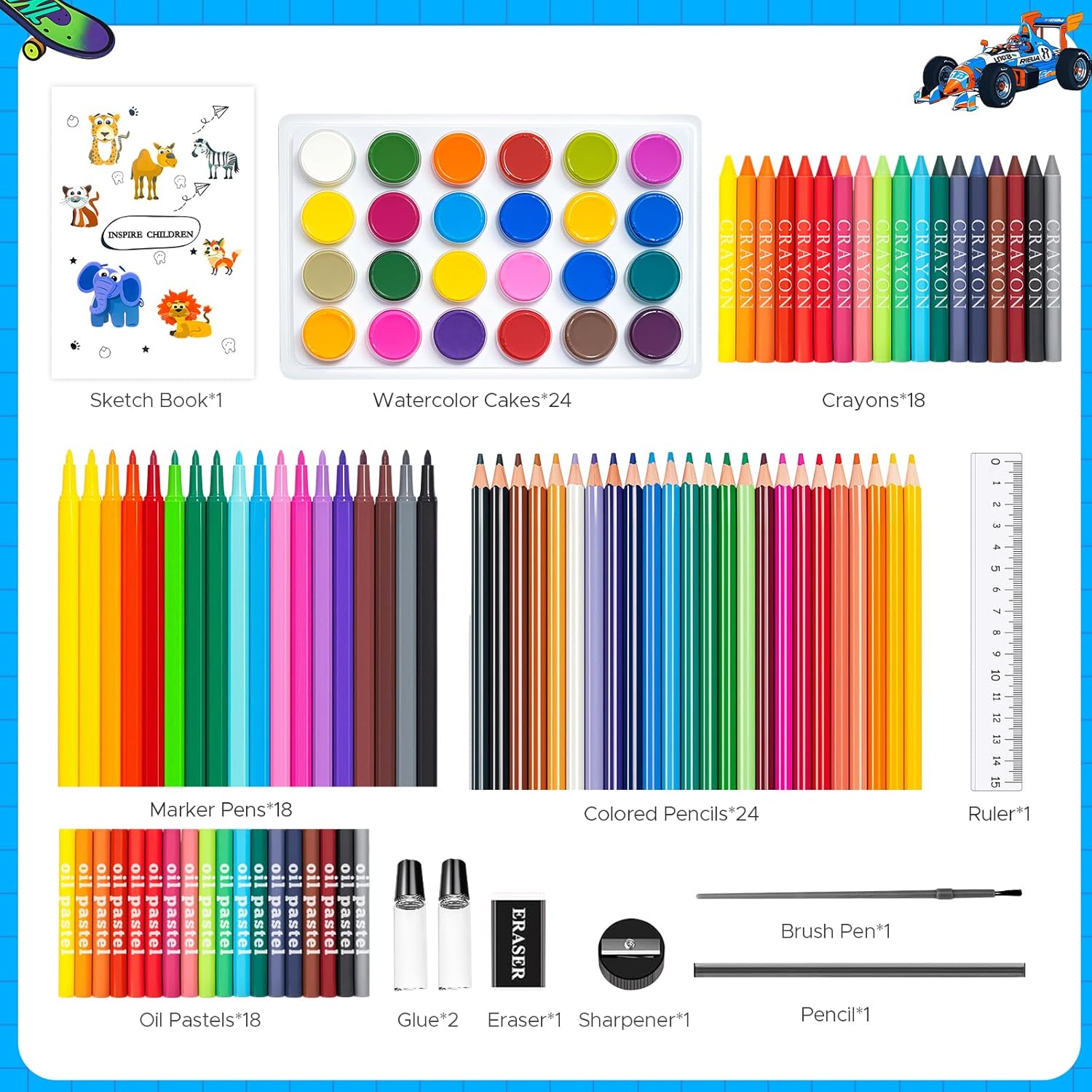 Set di 110 Pezzi per Arti e Me - Highlighter Set Pastel recensione e prezzo